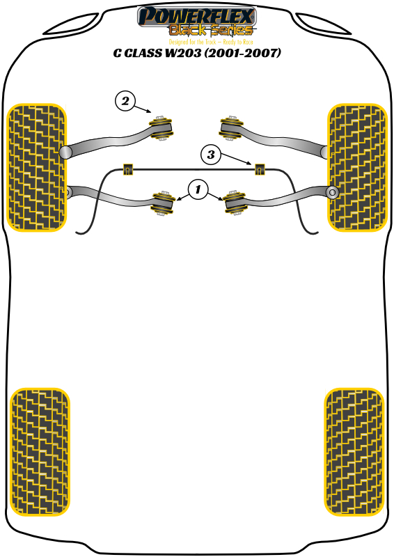 Powerflex road series front anti roll bar inner bush 23mm - pff40-903-23 3 Powerflex road series front anti roll bar inner bush 23mm - pff40-903-23 - image 3