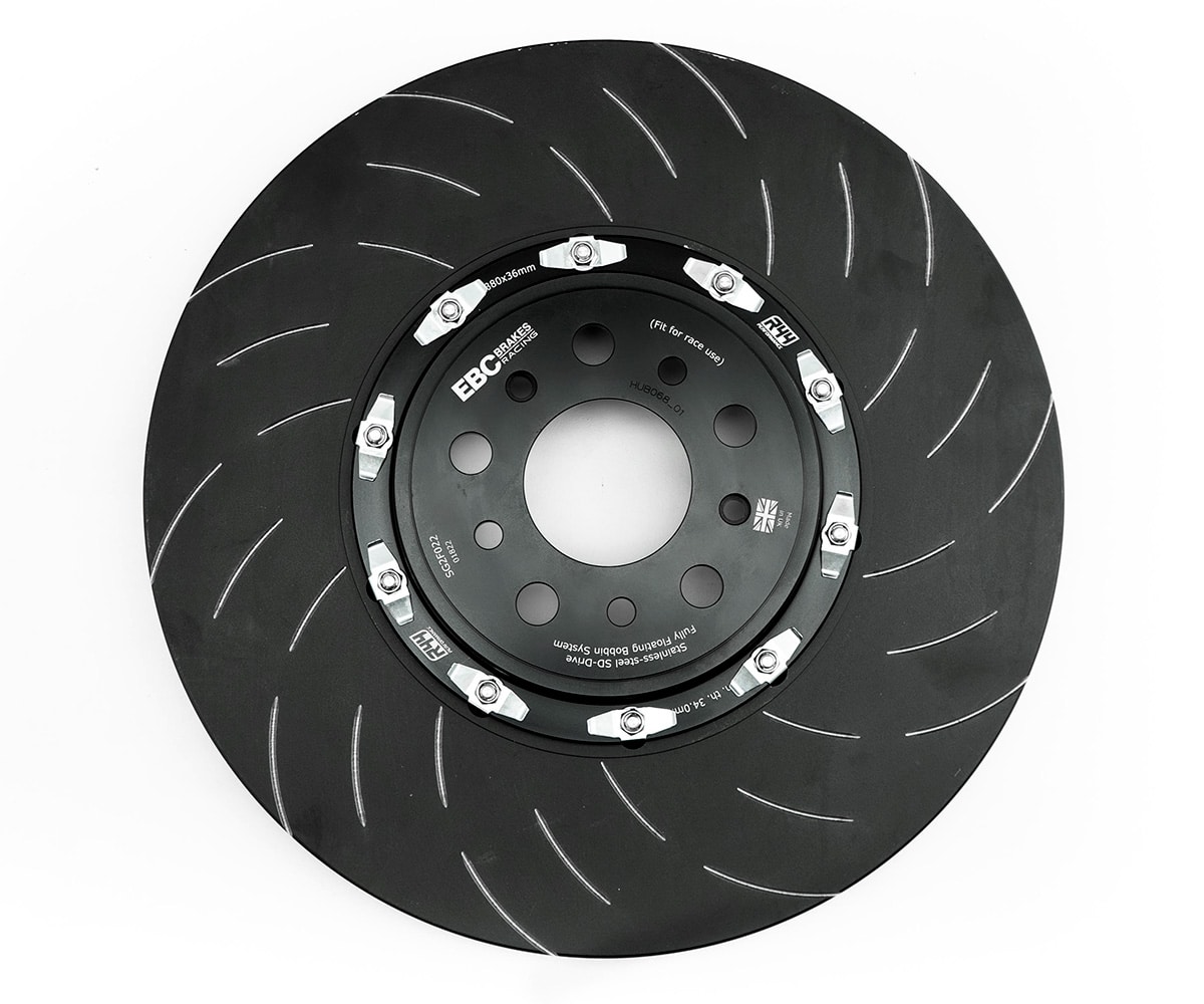 Ebc brakes 2-piece 370mm floating front brake discs (pair) - audi rs3 (8v) sportback - sg2f036 2 Ebc brakes 2-piece 370mm floating front brake discs (pair) - audi rs3 (8v) sportback - sg2f036 - image 2