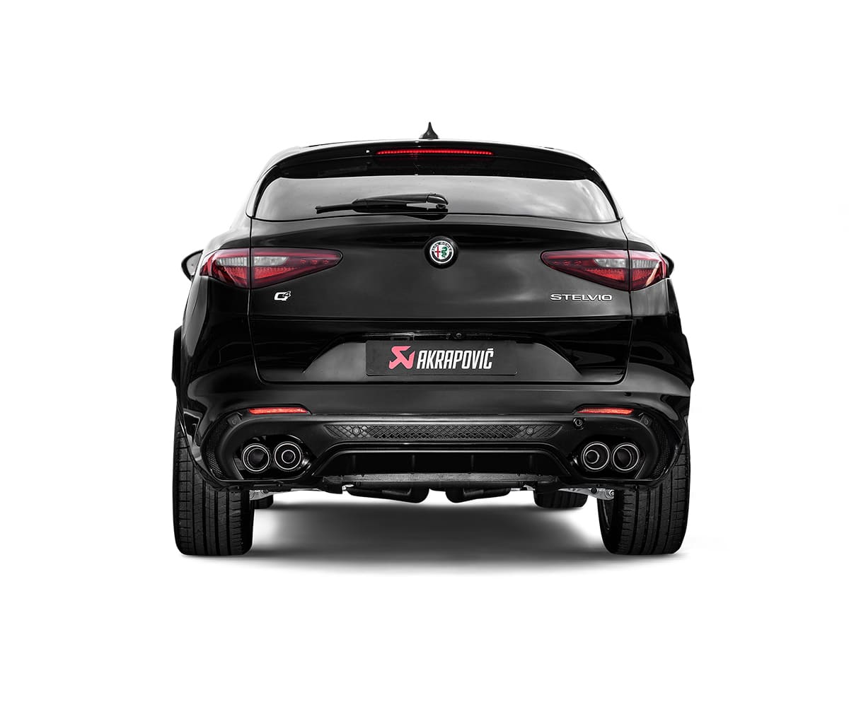 Akrapovič alfa romeo selvio quadrifoglio slip-on exhaust system 3 Akrapovič alfa romeo selvio quadrifoglio slip-on exhaust system - image 3