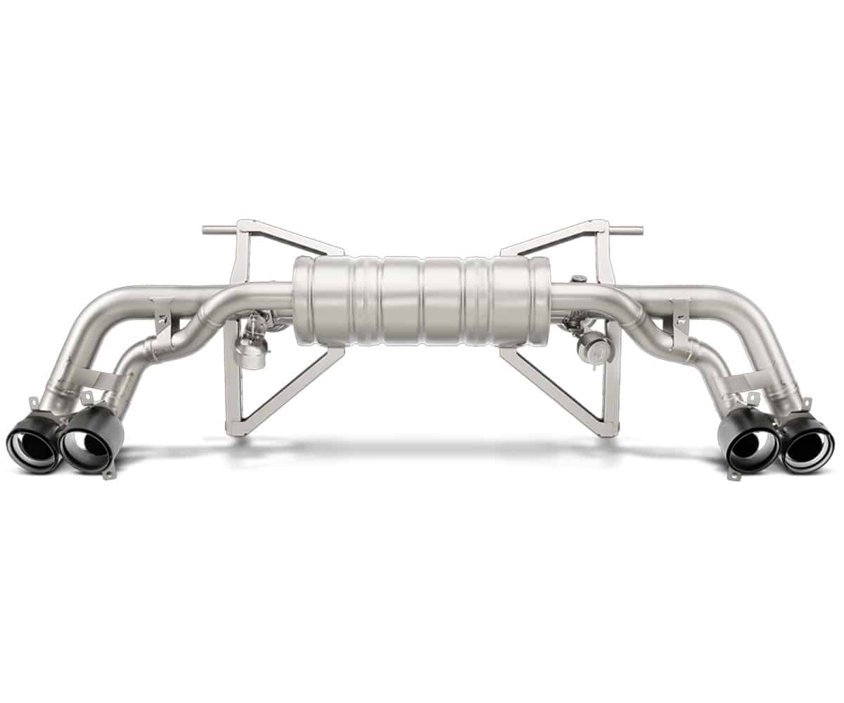 Akrapovič lamborghini huracán lp 610-4 coupé/spyder slip-on race line titanium exhaust system 2 Akrapovič lamborghini huracán lp 610-4 coupé/spyder slip-on race line titanium exhaust system - image 2