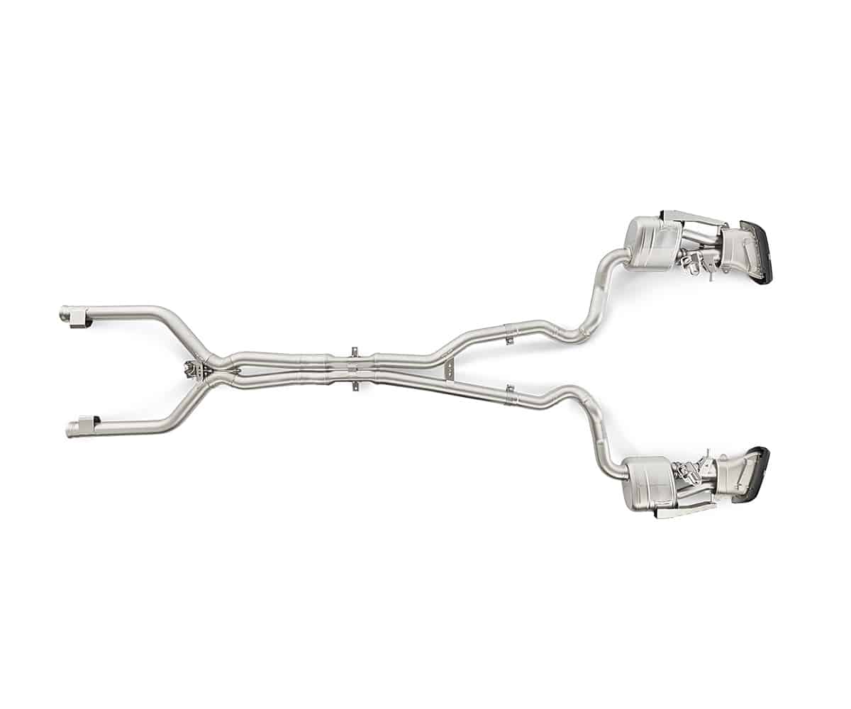 Akrapovič mercedes-amg c63 saloon/estate (w205/s205) evolution exhaust system 2 Akrapovič mercedes-amg c63 saloon/estate (w205/s205) evolution exhaust system - image 2