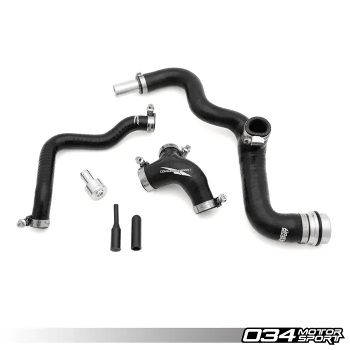 034motorsport - breather hose kit, mid-amb audi a4 & late-awm volkswagen passat 1. 8t, reinforced silicone