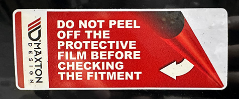 Maxton front bumper wings (canards) mercedes-amg gt c c190 facelift models