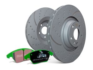 EBC Brakes Bundle - Rear 233mm GD Discs with Greenstuff 2000 Pads - PD11KR511