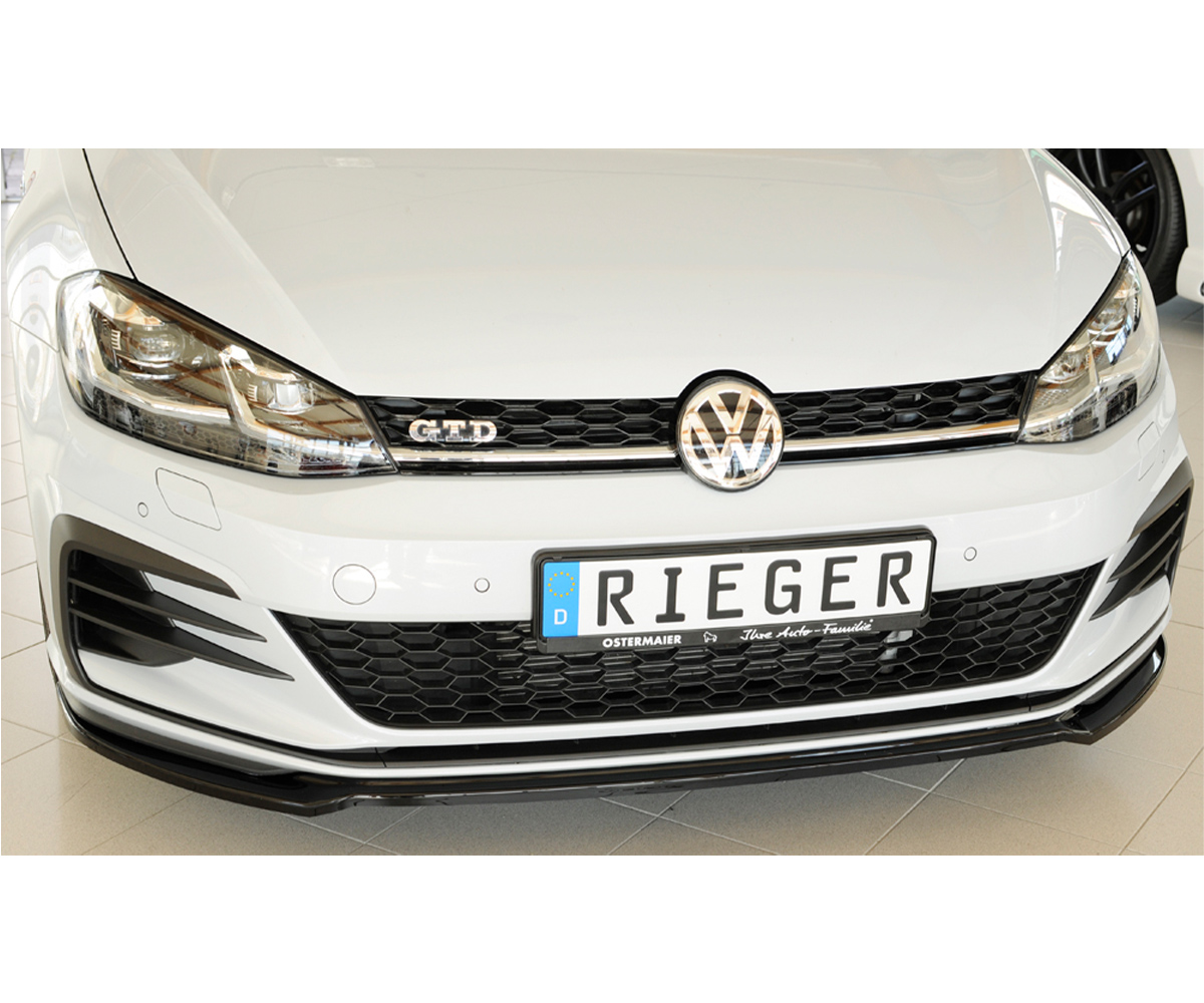 Rieger vw golf mk7. 5 gti & gtd front splitter - gloss black (2017+) - 00088148 2 Rieger vw golf mk7. 5 gti & gtd front splitter - gloss black (2017+) - 00088148 - image 2