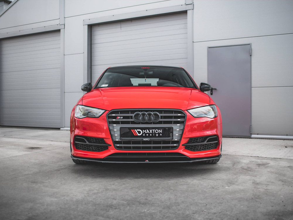 Maxton front splitter v1 audi s3/a3 s-line 8v saloon/cabrio (2013-2016) 2 Maxton front splitter v1 audi s3/a3 s-line 8v saloon/cabrio (2013-2016) - image 2