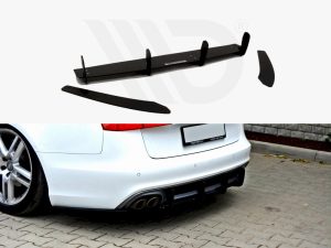 Maxton Rear Diffuser & Rear Side Splitters Audi A6 S-Line C7
