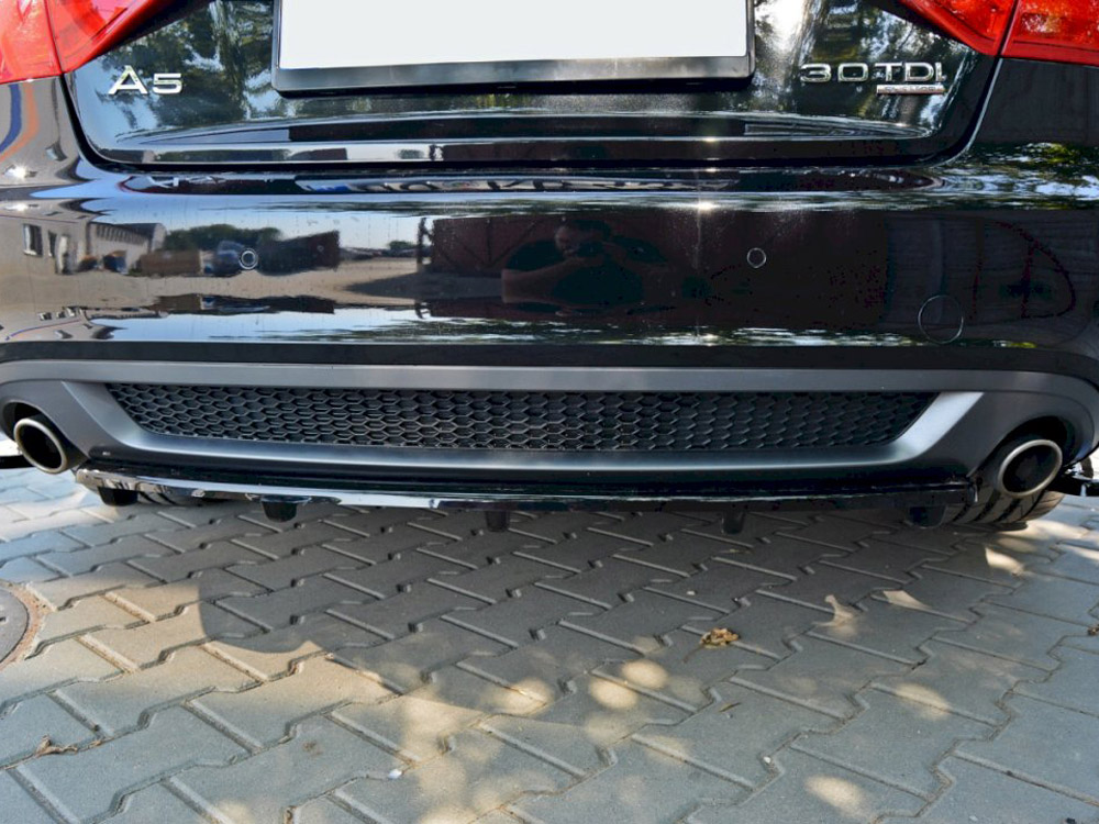Maxton central rear splitter (vertical bars) audi a5 s-line 8t 3 Maxton central rear splitter (vertical bars) audi a5 s-line 8t - image 3