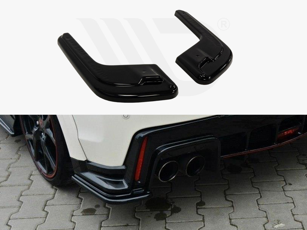 Maxton rear side splitters honda civic mk9 type r (2015-2017) 1 Maxton rear side splitters honda civic mk9 type r (2015-2017)