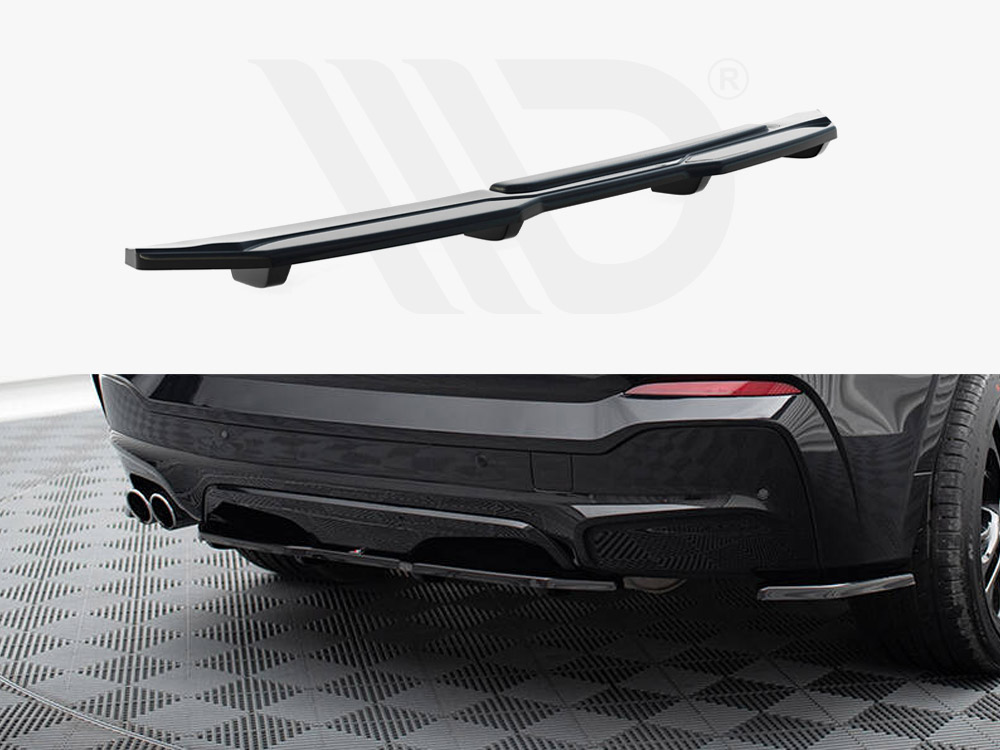 Maxton central rear splitter (vertical bars) bmw x4 m-pack 1 Maxton central rear splitter (vertical bars) bmw x4 m-pack