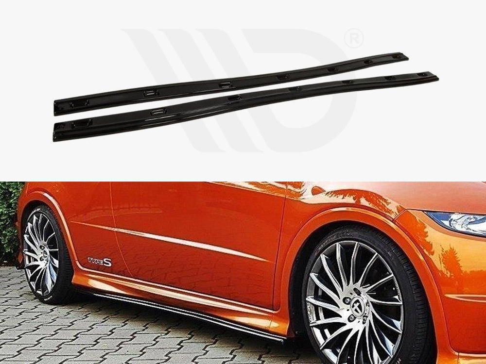 Maxton side skirts diffusers honda civic mk8 type s/r 1 Maxton side skirts diffusers honda civic mk8 type s/r