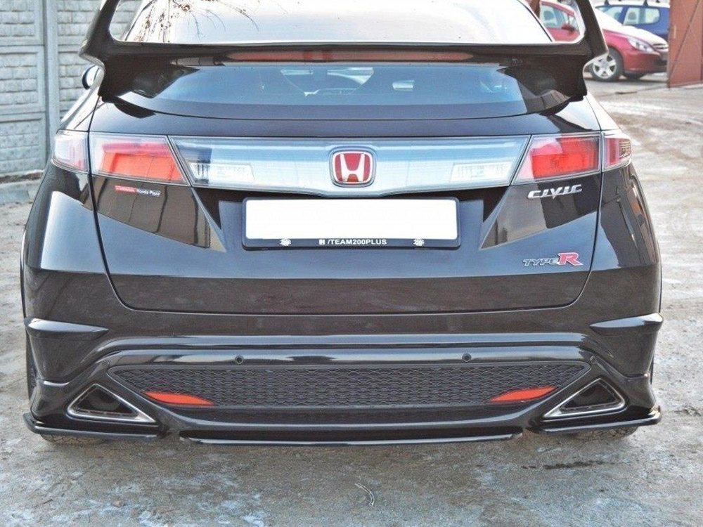 Maxton central rear splitter honda civic mk8 type s/r (without vertical bars) 4 Maxton central rear splitter honda civic mk8 type s/r (without vertical bars) - image 4
