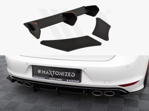 Maxton Rear Diffuser & Rear Side Splitters for VW Golf R Mk7 Hatchback