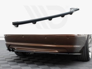 Maxton Central Rear Splitter (Vertical Bars) BMW 3 Series E46 Coupe M-Pack