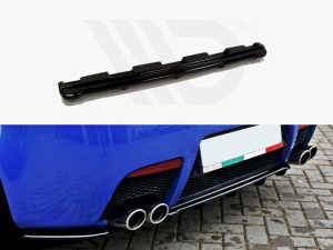 Maxton Central Rear Splitter (Vertical Bars) Alfa Romeo 147 GTA - Gloss Black