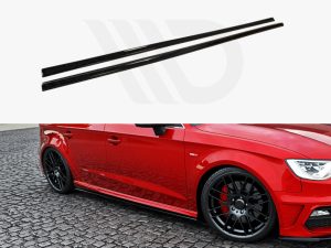 Maxton Side Skirts Diffusers Audi S3/A3 S-Line 8V/8V Facelift Models Sportback