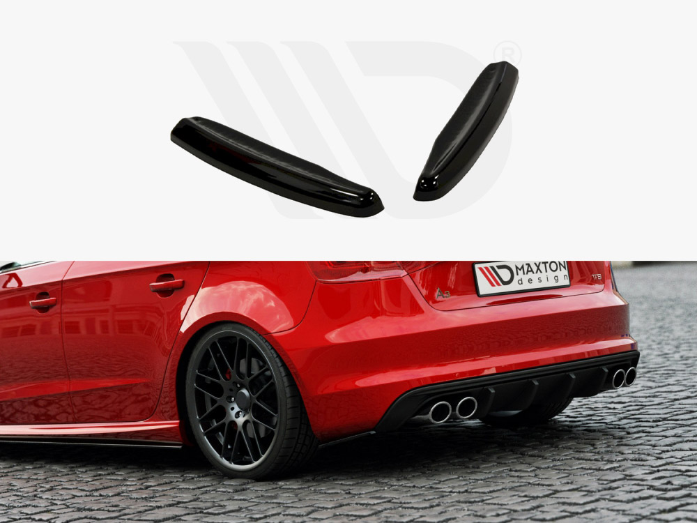 Maxton rear side splitters audi s3/a3 s-line 8v hatchback/sportback 1 Maxton rear side splitters audi s3/a3 s-line 8v hatchback/sportback