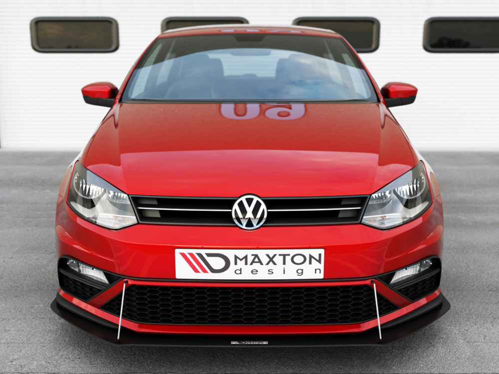Maxton front racing splitter volkswagen polo gti mk5 facelift models 2 Maxton front racing splitter volkswagen polo gti mk5 facelift models - image 2