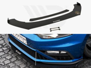 Maxton Front Racing Splitter (With Wings) Volkswagen Polo GTI Mk5 Facelift Models