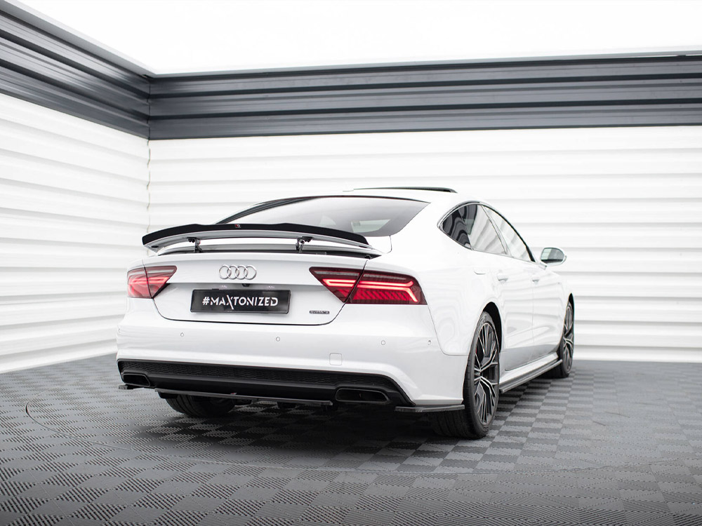 Maxton central rear splitter (vertical bars) audi a7 s-line facelift models 2 Maxton central rear splitter (vertical bars) audi a7 s-line facelift models - image 2