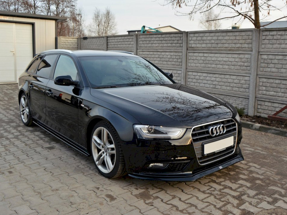 Maxton front splitter v2 audi a4 b8 facelift models 2 Maxton front splitter v2 audi a4 b8 facelift models - image 2