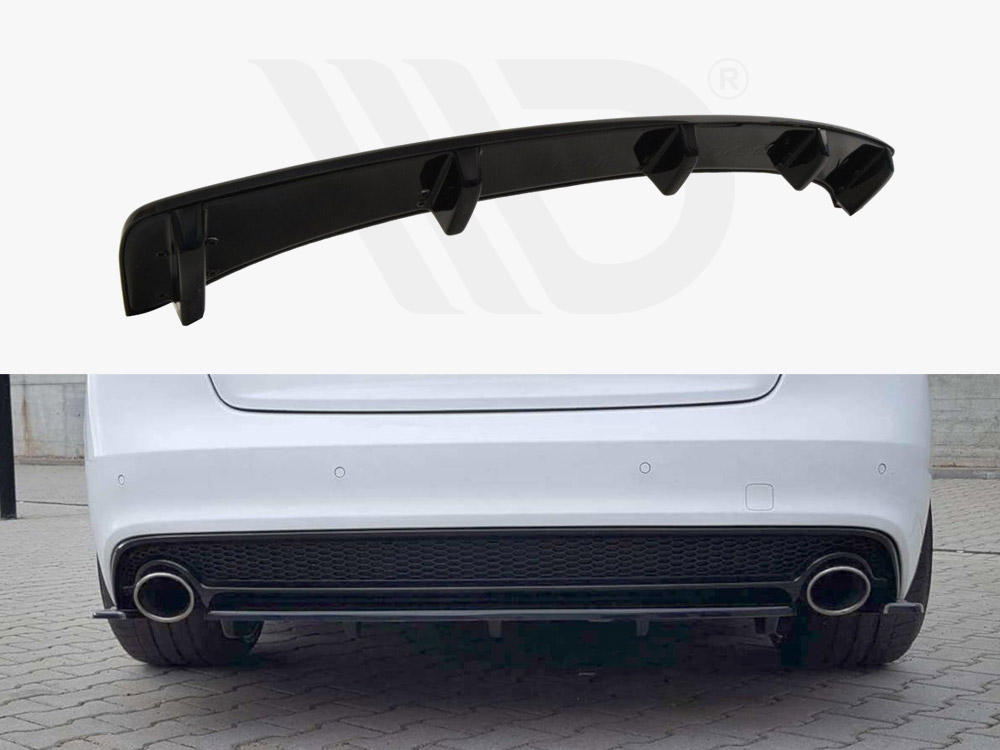Maxton central rear splitter (vertical bars) audi a5 s-line 8t facelift models coupe/sportback (2011-2016) 1 Maxton central rear splitter (vertical bars) audi a5 s-line 8t facelift models coupe/sportback (2011-2016)