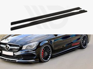 Maxton Side Skirts Diffusers Mercedes CLA 45 AMG C117/A45 AMG W176 (Prefacelift Models)