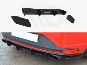 Maxton Rear Diffuser & Rear Side Splitters Seat Leon Mk3 Cupra