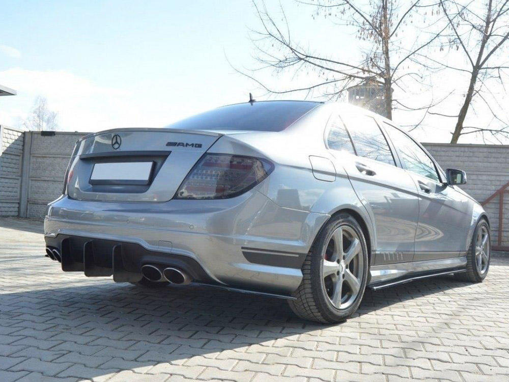 Maxton rear diffuser v1 mercedes c-class w204 amg-line (facelift models) 2 Maxton rear diffuser v1 mercedes c-class w204 amg-line (facelift models) - image 2