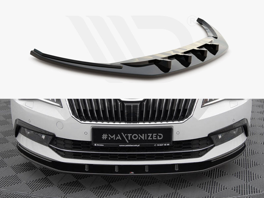 Maxton front splitter v3 skoda superb mk3 1 Maxton front splitter v3 skoda superb mk3