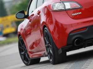 Maxton Racing Rear Side Splitters Mazda 3 Mk2 MPS