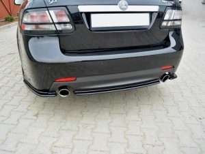 Maxton Central Rear Splitter Saab 9-3 Aero Mk2 Facelift Models (2007-2011)