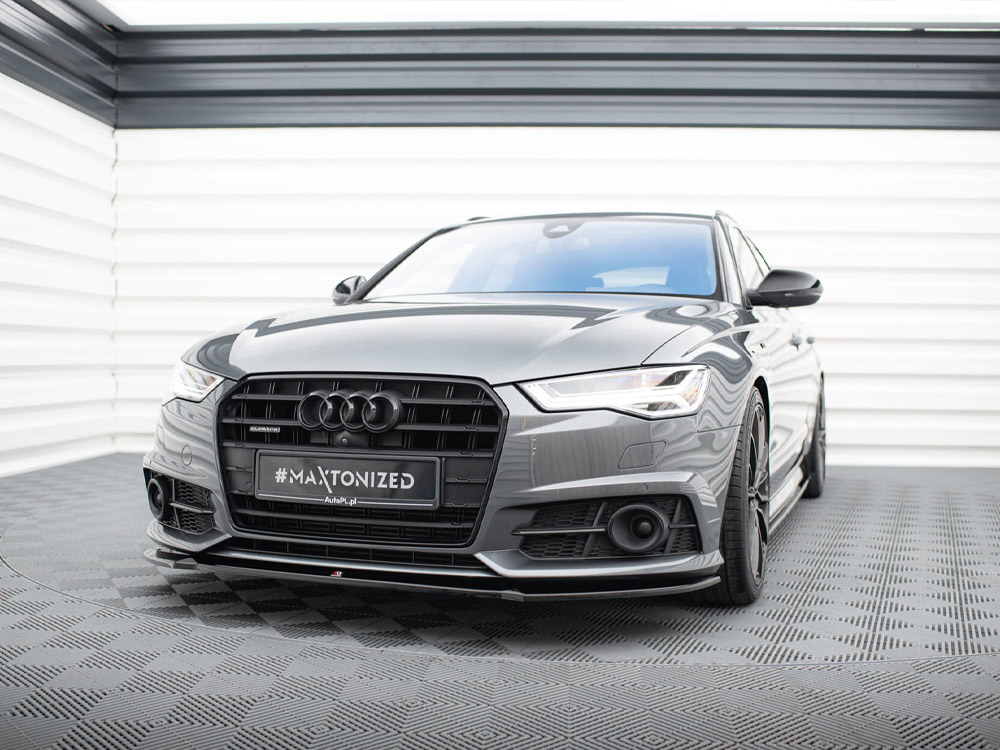 Maxton front splitter v1 audi a6 / a6 c7 s-line / s6 c7 facelift models 2 Maxton front splitter v1 audi a6 / a6 c7 s-line / s6 c7 facelift models - image 2