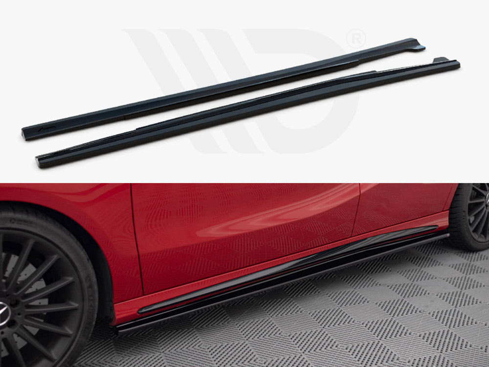 Maxton side skirts diffusers mercedes a w176 / cla 117 amg / cla 117 amg-line facelift models 1 Maxton side skirts diffusers mercedes a w176 / cla 117 amg / cla 117 amg-line facelift models
