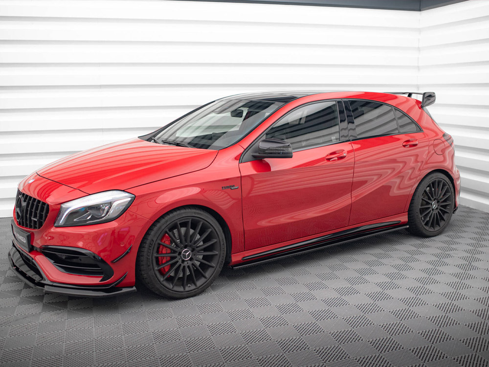 Maxton side skirts diffusers mercedes a w176 / cla 117 amg / cla 117 amg-line facelift models 2 Maxton side skirts diffusers mercedes a w176 / cla 117 amg / cla 117 amg-line facelift models - image 2