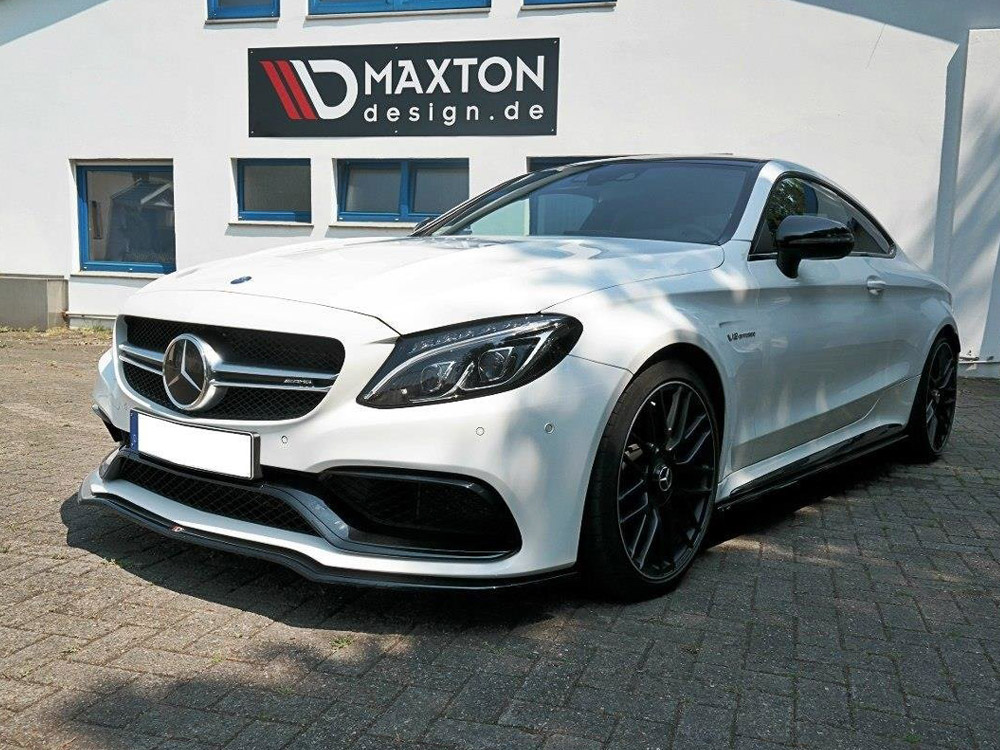 Maxton front splitter v1 mercedes c-class c205 63 amg coupe 2 Maxton front splitter v1 mercedes c-class c205 63 amg coupe - image 2