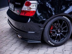 Maxton Rear Side Splitters Honda Civic Type-R/S Mk7 Facelift Models (2004-2006)