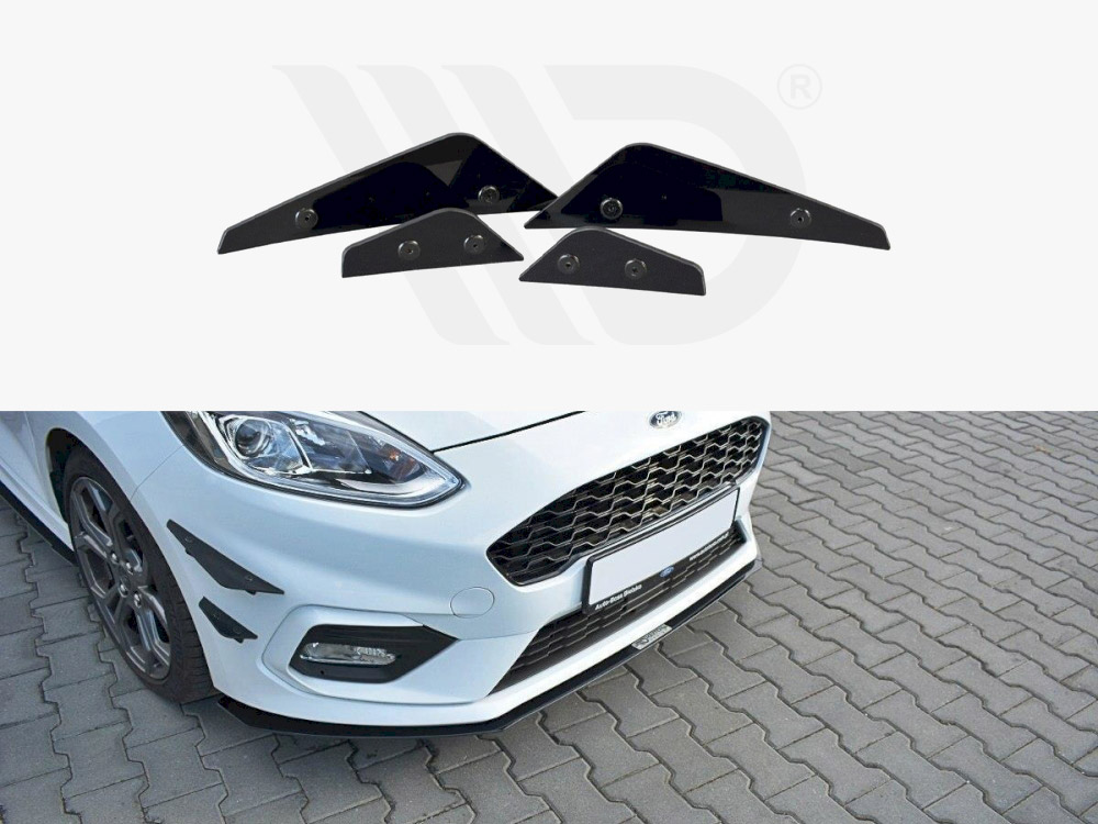 Maxton front bumper wings (canards) ford fiesta mk8 st/st-line 1 Maxton front bumper wings (canards) ford fiesta mk8 st/st-line