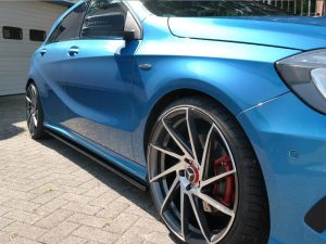 Maxton Side Skirts Splitters Mercedes A-Class W176 AMG-Line Pre-Facelift (2013-2015)