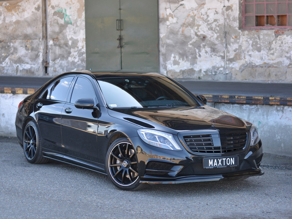 Maxton front splitter v1 mercedes s-class amg-line w222 (2013-2017) 2 Maxton front splitter v1 mercedes s-class amg-line w222 (2013-2017) - image 2