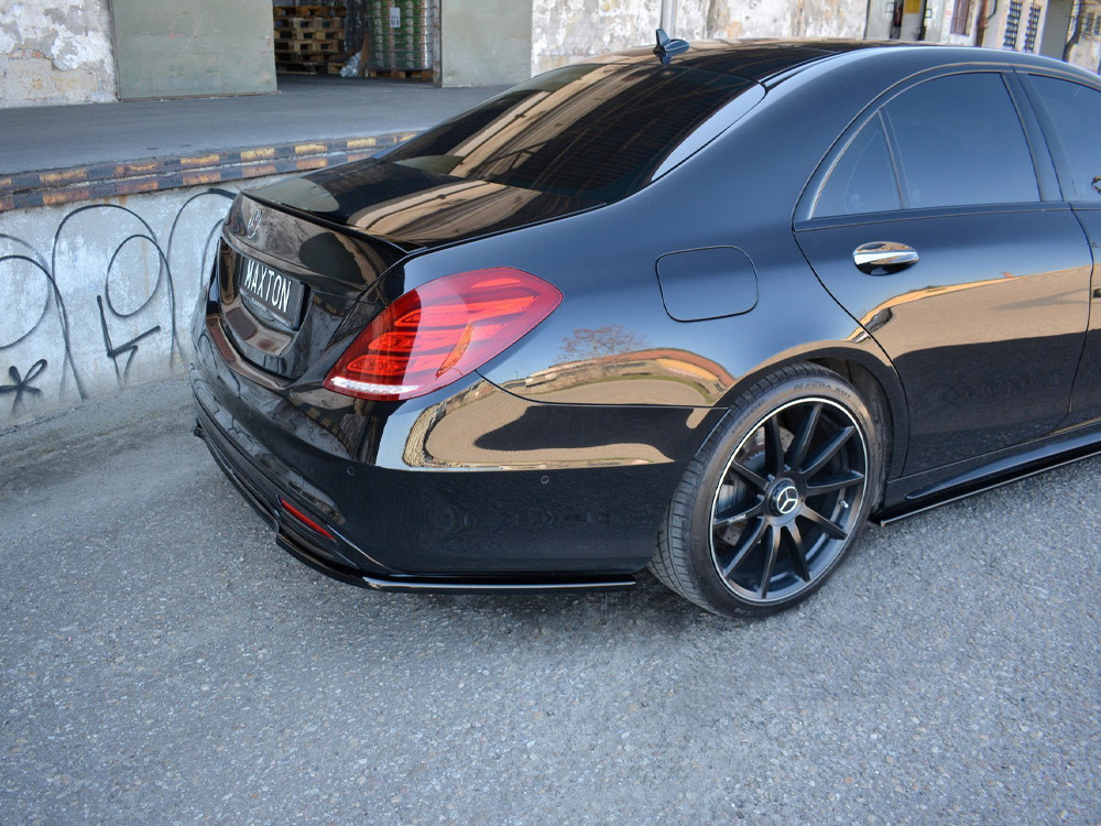 Maxton rear splitter mercedes s-class amg-line w222 2 Maxton rear splitter mercedes s-class amg-line w222 - image 2