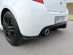 Maxton Rear Side Splitters Renault Clio Mk3 RS Facelift Models (2009-2012)