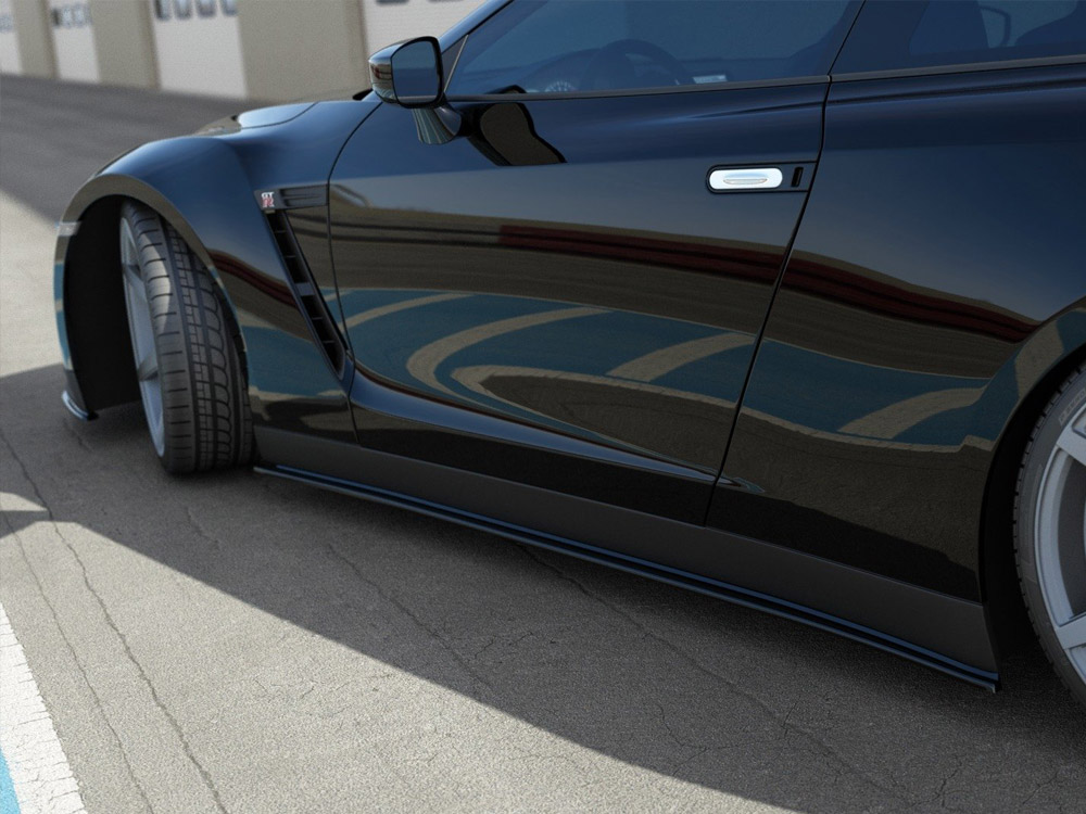 Maxton side skirts diffusers nissan gt-r prefacelift coupe (r35 series) 3 Maxton side skirts diffusers nissan gt-r prefacelift coupe (r35 series) - image 3