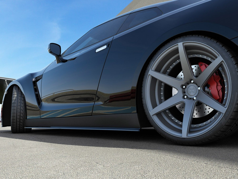 Maxton side skirts diffusers nissan gt-r prefacelift coupe (r35 series) 4 Maxton side skirts diffusers nissan gt-r prefacelift coupe (r35 series) - image 4
