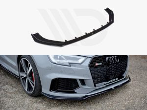 Maxton Front Splitter V2 Audi RS3 8V Facelift Models Saloon (2017-2020)