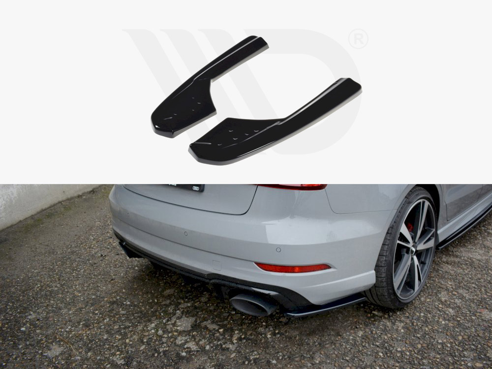 Maxton rear side splitters audi rs3 8v facelift models saloon (2017-2020) 1 Maxton rear side splitters audi rs3 8v facelift models saloon (2017-2020)