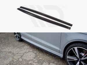 Maxton Side Skirts Diffusers Audi RS3 8V Facelift Models Saloon (2017-2020)