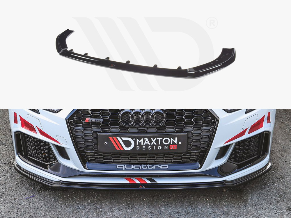 Maxton front splitter v2 audi rs3 8v facelift sportback (2017-2020) 1 Maxton front splitter v2 audi rs3 8v facelift sportback (2017-2020)