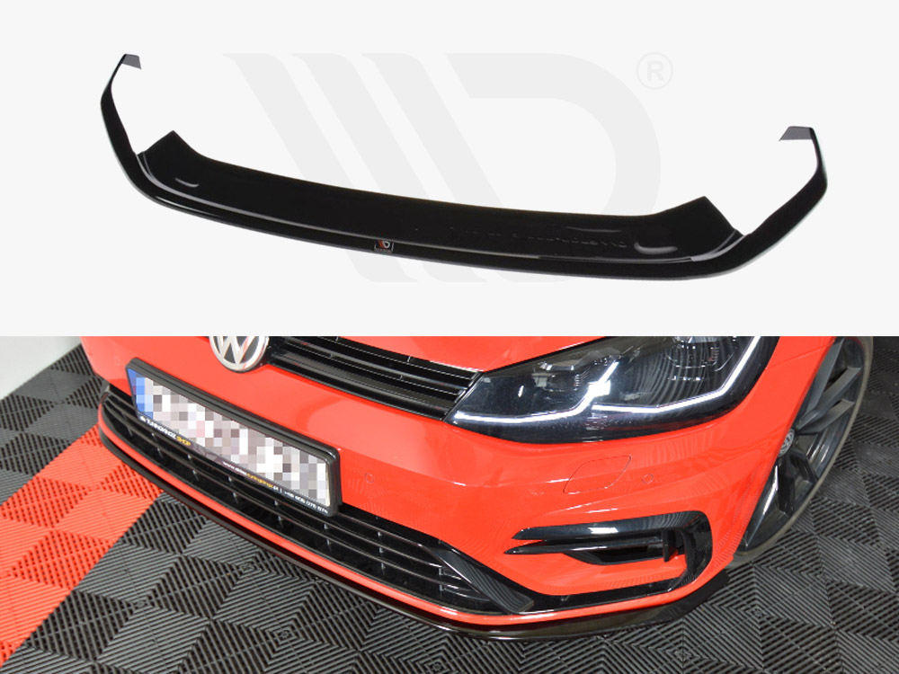 Maxton front splitter v7 volkswagen golf r/r-line mk7 facelift models 1 Maxton front splitter v7 volkswagen golf r/r-line mk7 facelift models