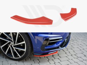 Maxton Front Side Splitters Volkswagen Golf R/R-Line Mk7 Facelift Models